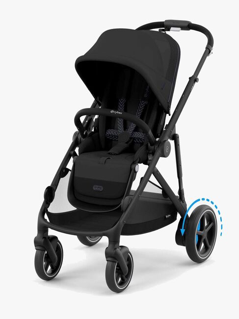 Cybex e-GAZELLE S Klapvogn, Moon Black/Black