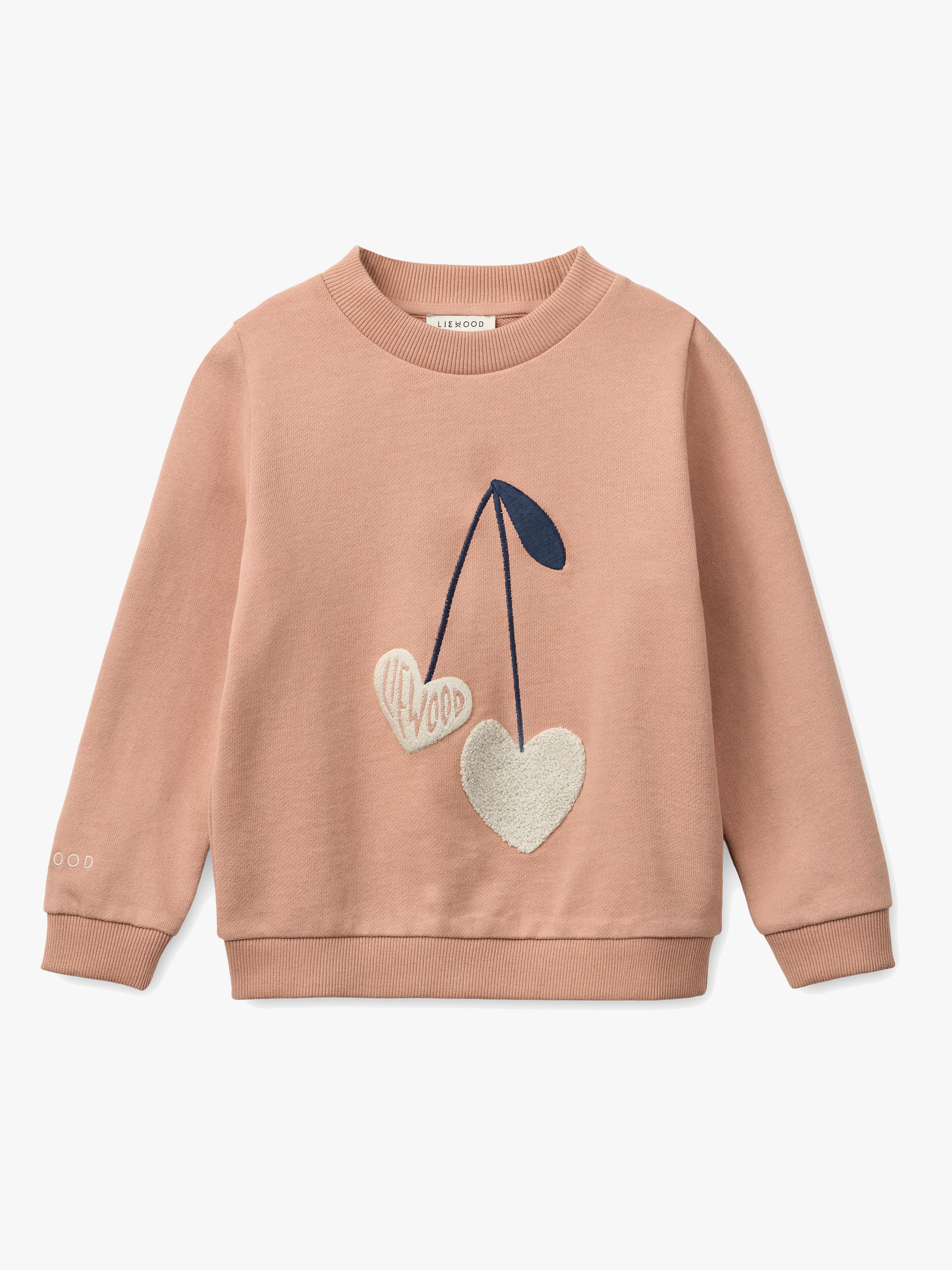 LIEWOOD Thora Placement Sweatshirt, Sweetshearts/Pale Tuscany, 98-104