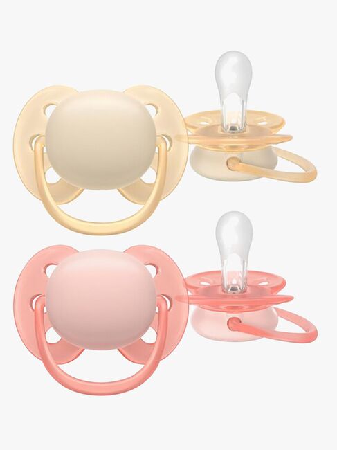 Philips Avent Ultra Soft-sut 0-6m 2-pak, Gul/Orange