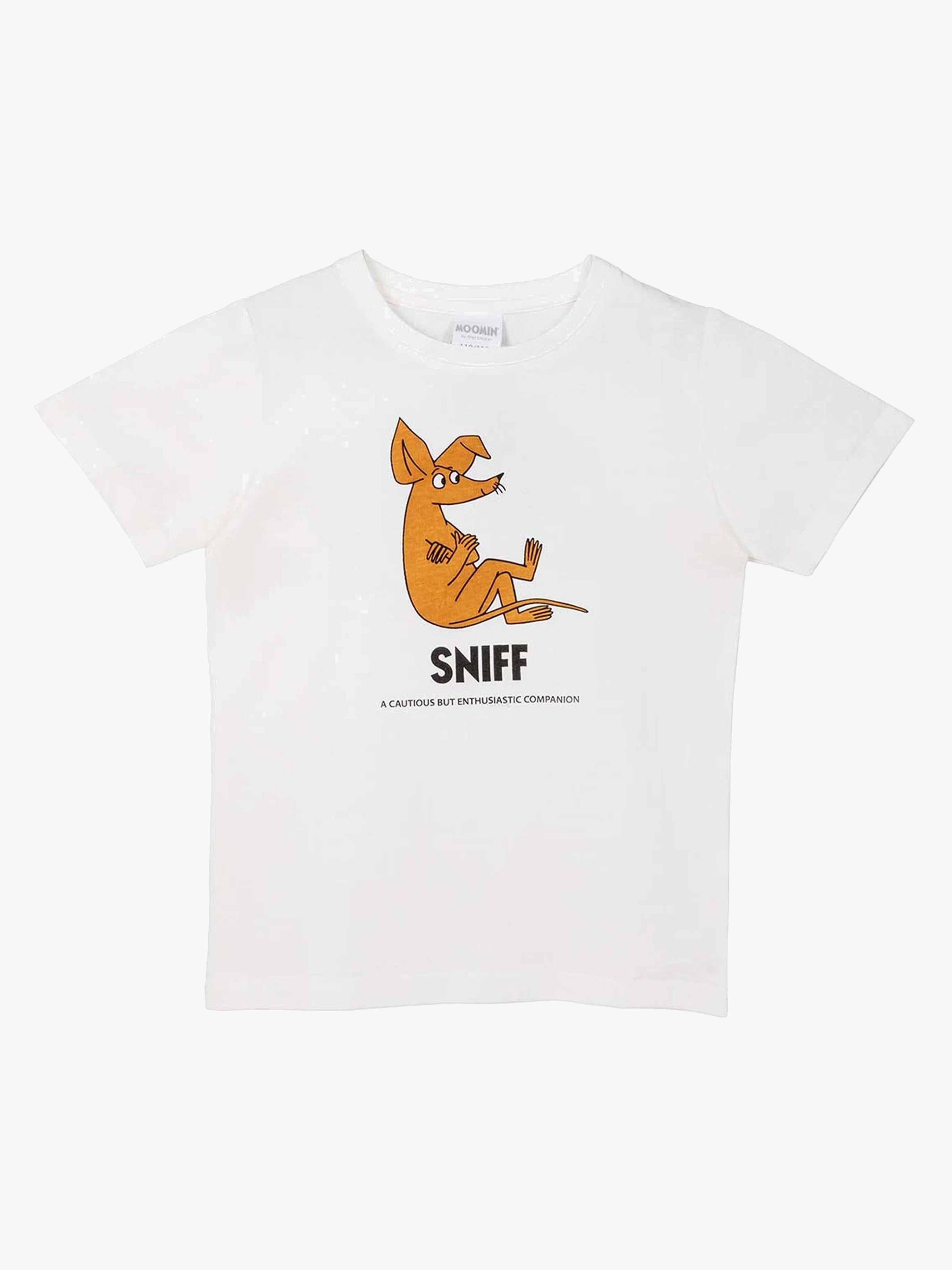 Mumitroldene Karakter Sniff T-shirt, Hvid, 86-92