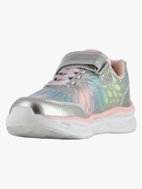 Leaf Malmen  Blinkende Sneakers, Silver