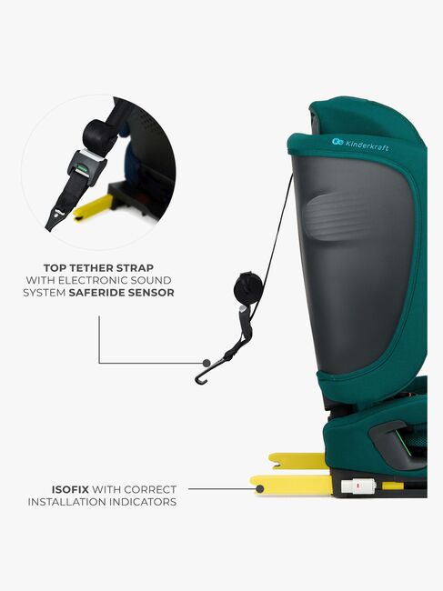 Kinderkraft FIX2GO i-Size Autostol, Green