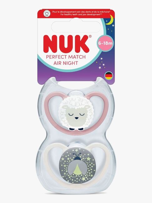 NUK Perfect Match Air Night Sut 2-pak Str. 2, Sheep