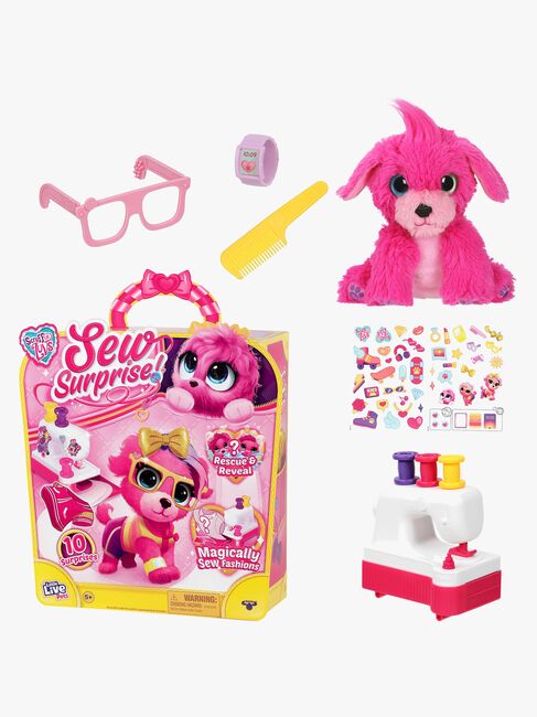 Scruff-A-Luvs Bamse Sew Surprise, Lyserød