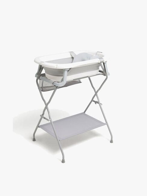 Beemoo CARE Assist Badekar inkl. Badestøtte og Badekarstativ, White/Grey