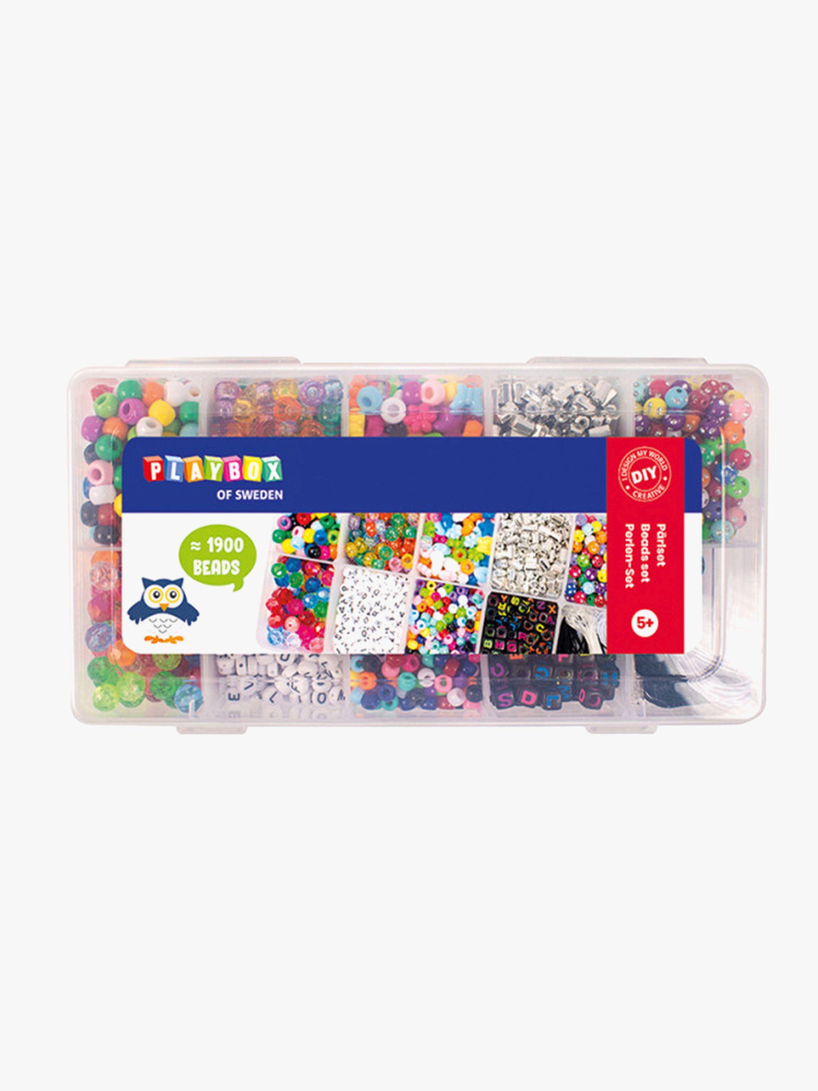 Playbox Plastikperler i Opbevaringsæske