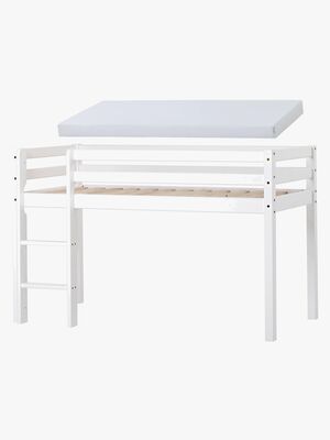 Hoppekids Halvhøj Seng med Skummadras 70x160, Hvid