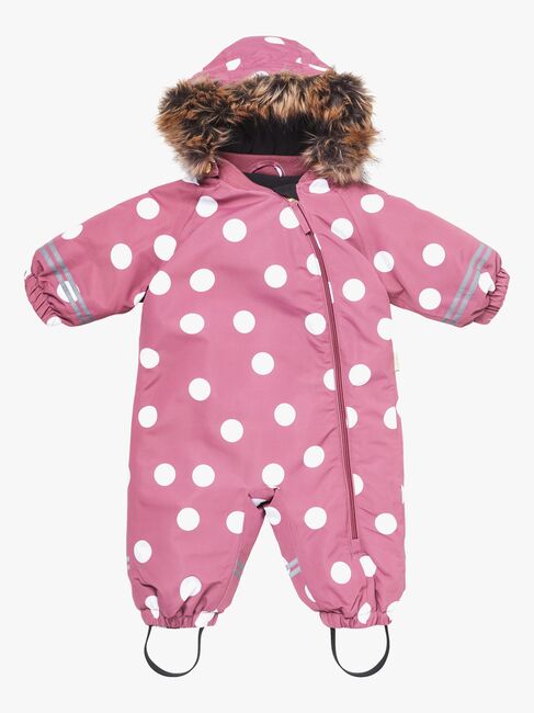 Petite Chérie Atelier Amour Babyflyverdragt, Big Dots Mesa Rose
