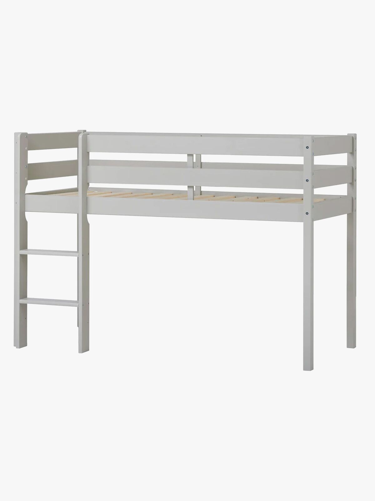 Hoppekids ECO Comfort  Halvhøj Højseng 70x160, Duegrå