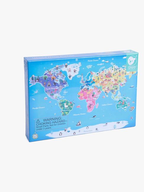 Classic World Verdenskort Puslespil 48 Brikker