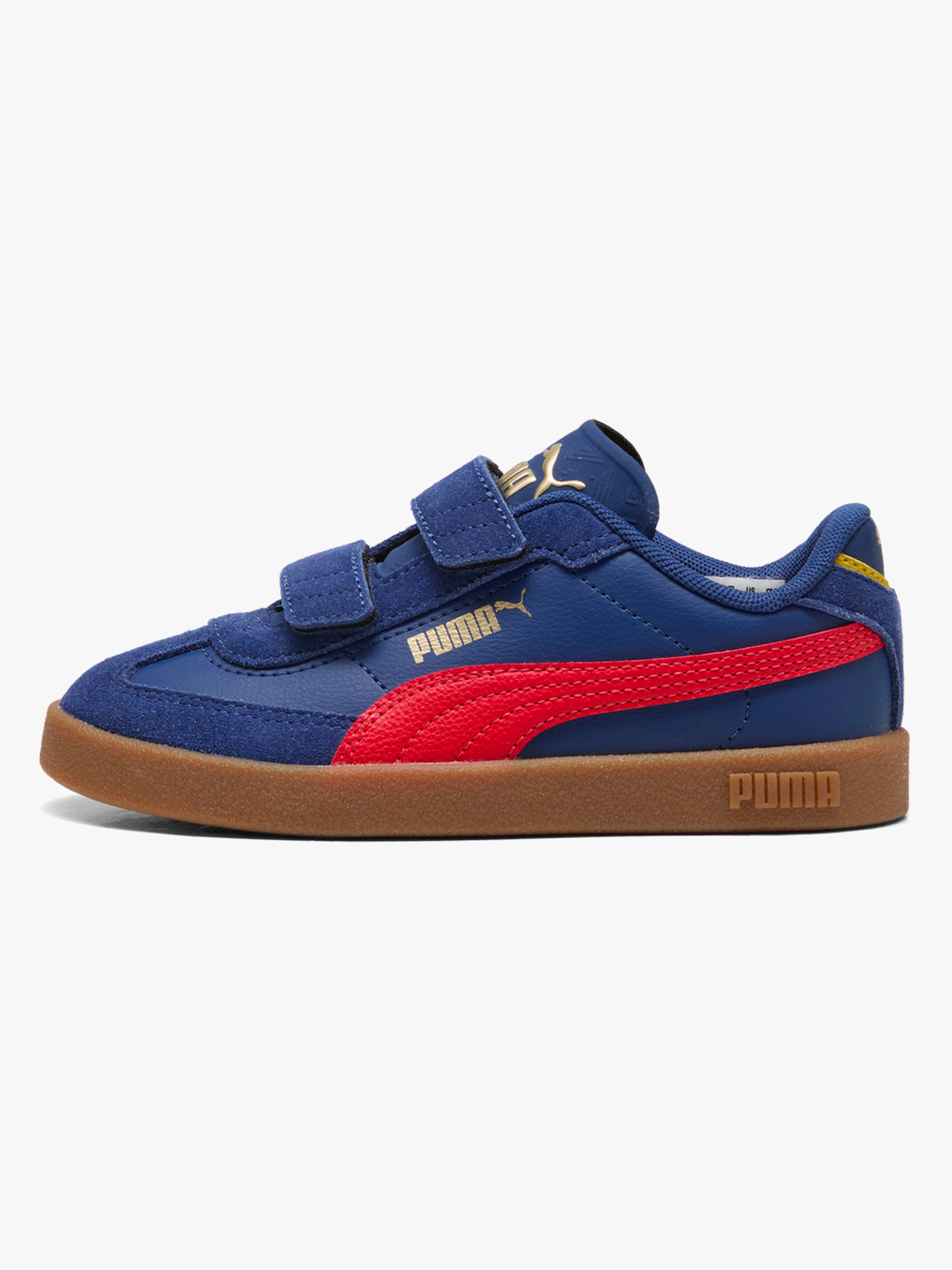 Puma Club II Era V PS Sneakers, Blue Jewel/Red, 31