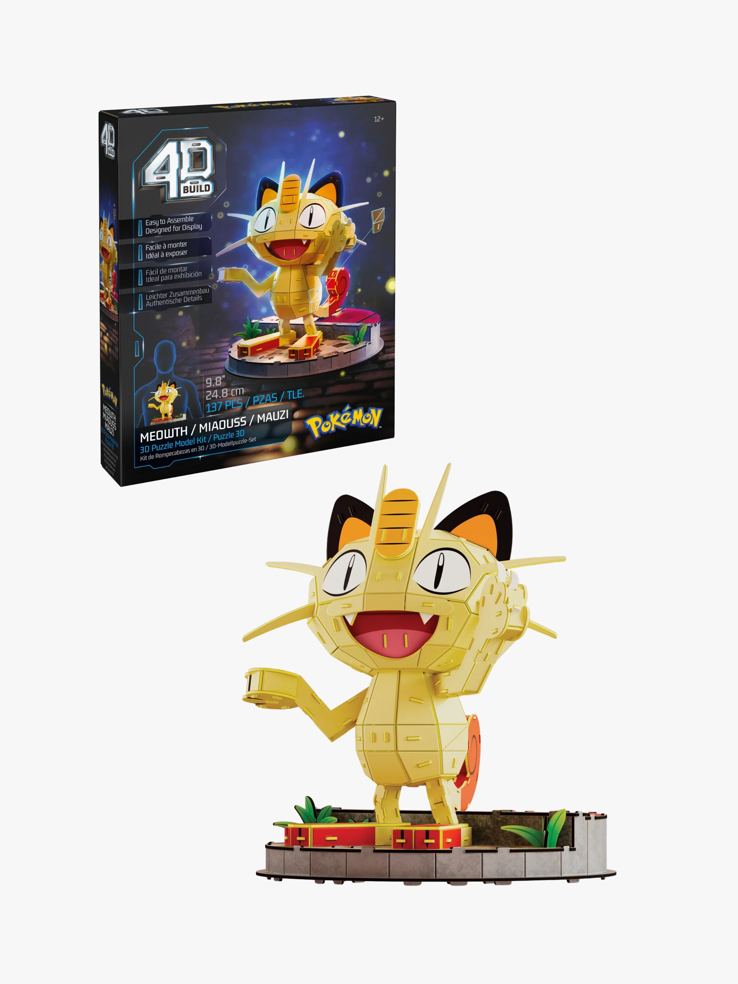 Pokémon 4D Puslespil Meowth 24 Cm
