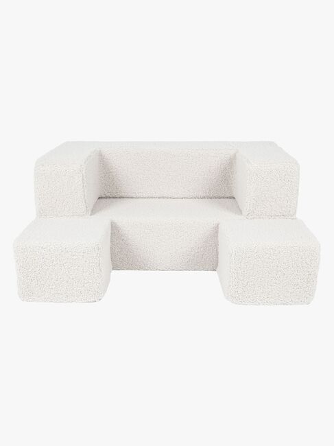 Meowbaby Play Bearly Cube  Bygbar Sofa, Cremefarvet