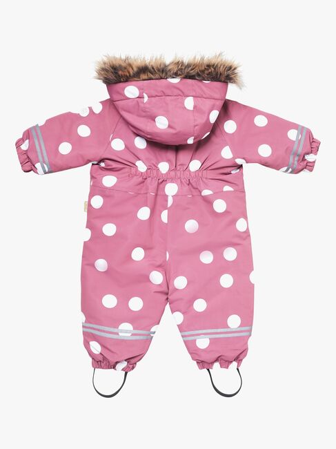 Petite Chérie Atelier Amour Babyflyverdragt, Big Dots Mesa Rose
