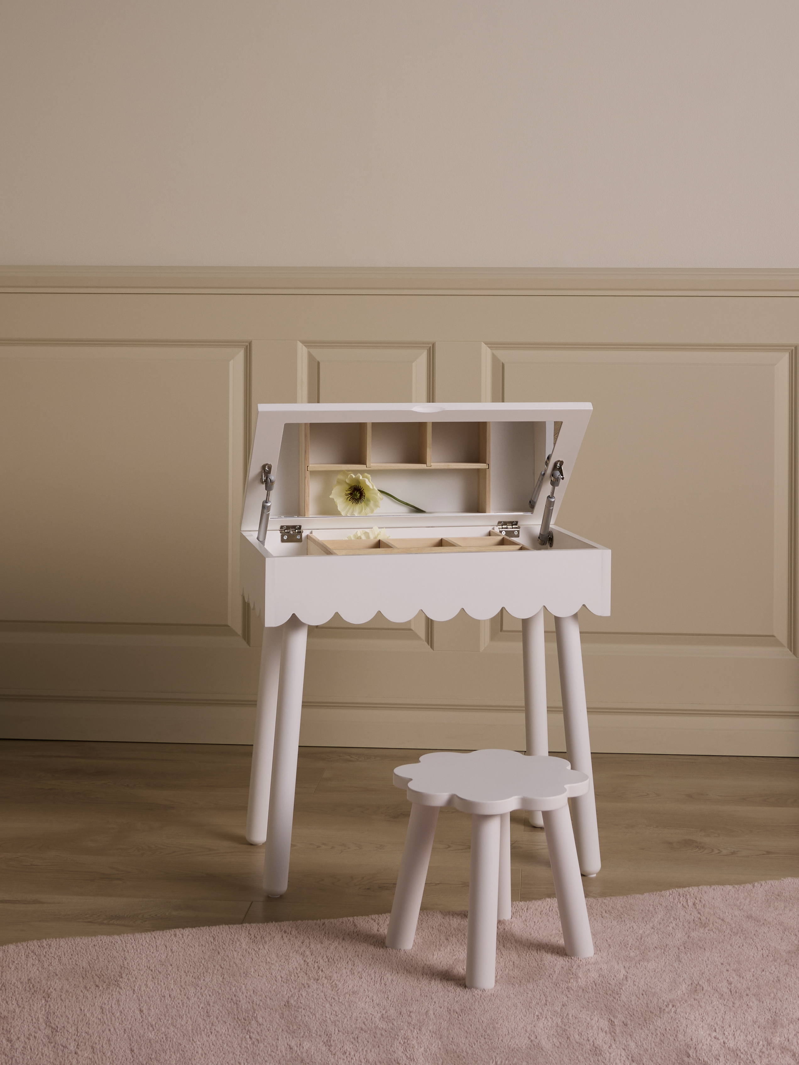Alice & Fox Dune Sminkebord til børn Toddler, White, Børnemøbler, Indretning børneværelse