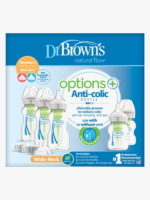 Dr. Brown's Options+ Bred Hals Startsæt Nyfødt