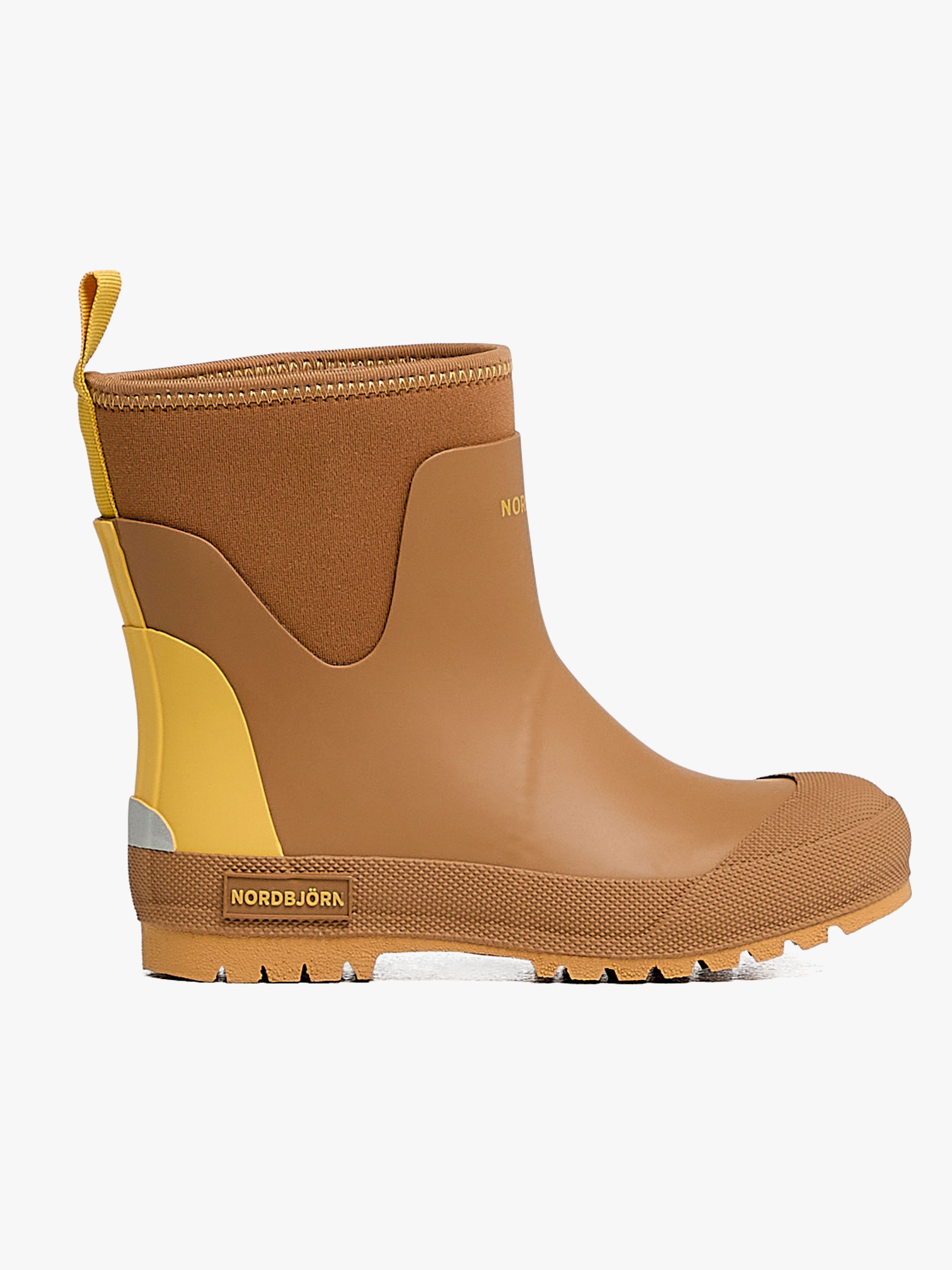 Nordbjörn Viskan Forede Gummistøvler, Tobacco Brown/York Yellow, 27, Termostøvler børn