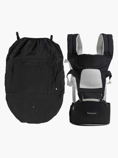 Beemoo CARE Carry Comfort Air Bæresele inkl. Regnslag, Black