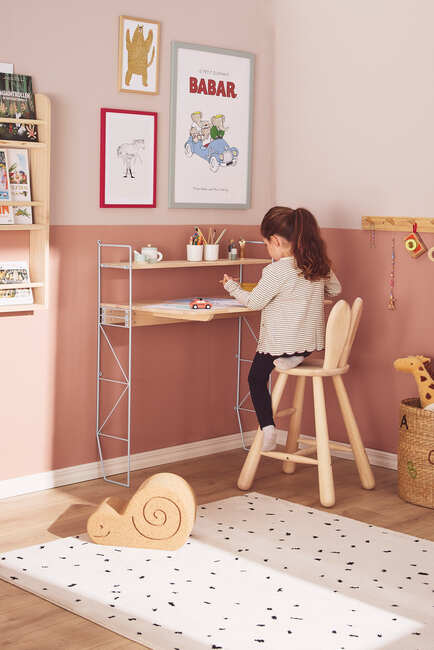 Alice & Fox CLEO Skrivebord, Blå/Naturel