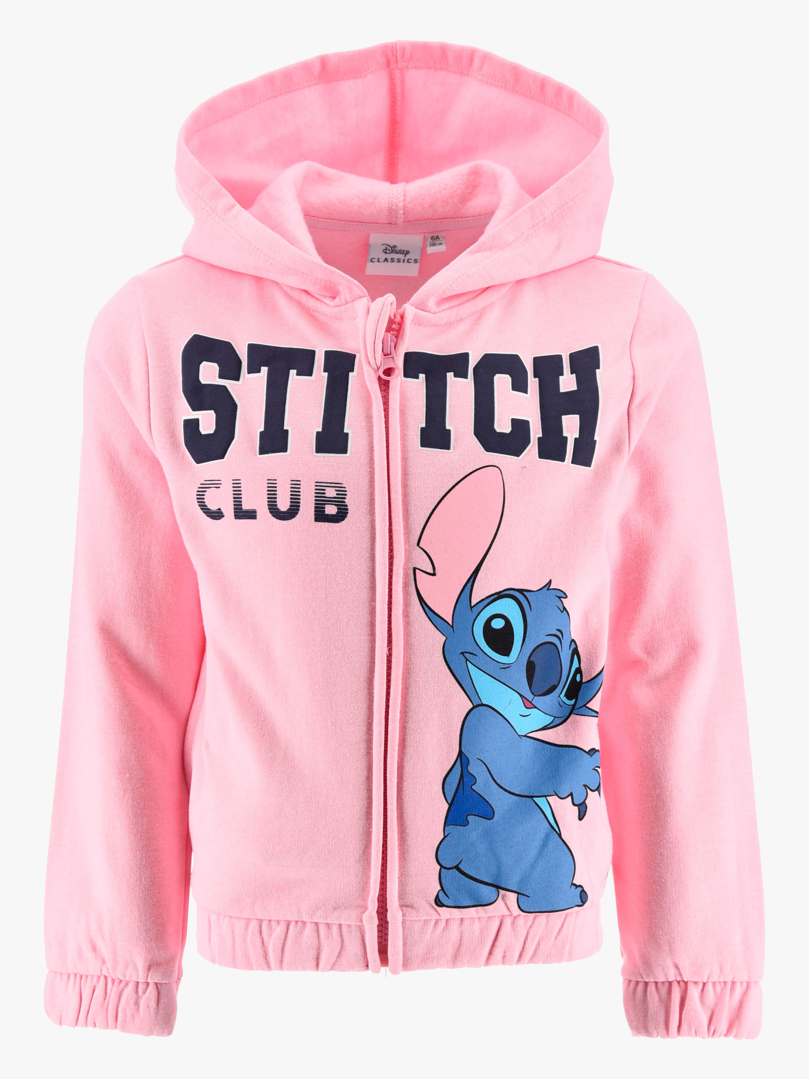 Disney Stitch Zip Hoodie, Pink, 98-104