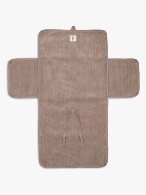 Jollein Cloudy Rib Pusleunderlag med Opbevaringslommer, Milky Coffee