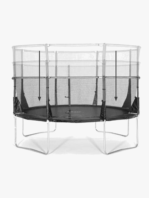 Plum 12ft Space Zone II Telescopic Trampolin inkl. Beskyttelsesnet 366 cm