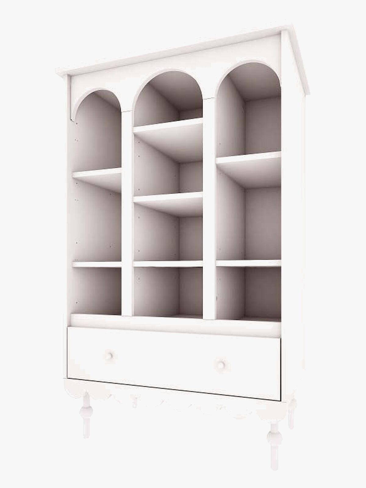 Wood Luck Babushka Reol, Hvid