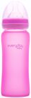Everyday Baby Sutteflaske Glas med Varmeindikator 300ml,Cerise Pink