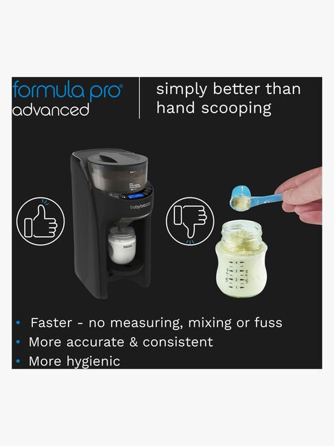 Baby Brezza Formula Pro Advanced Modermælkserstatnings- og Vællingemaskine, Black