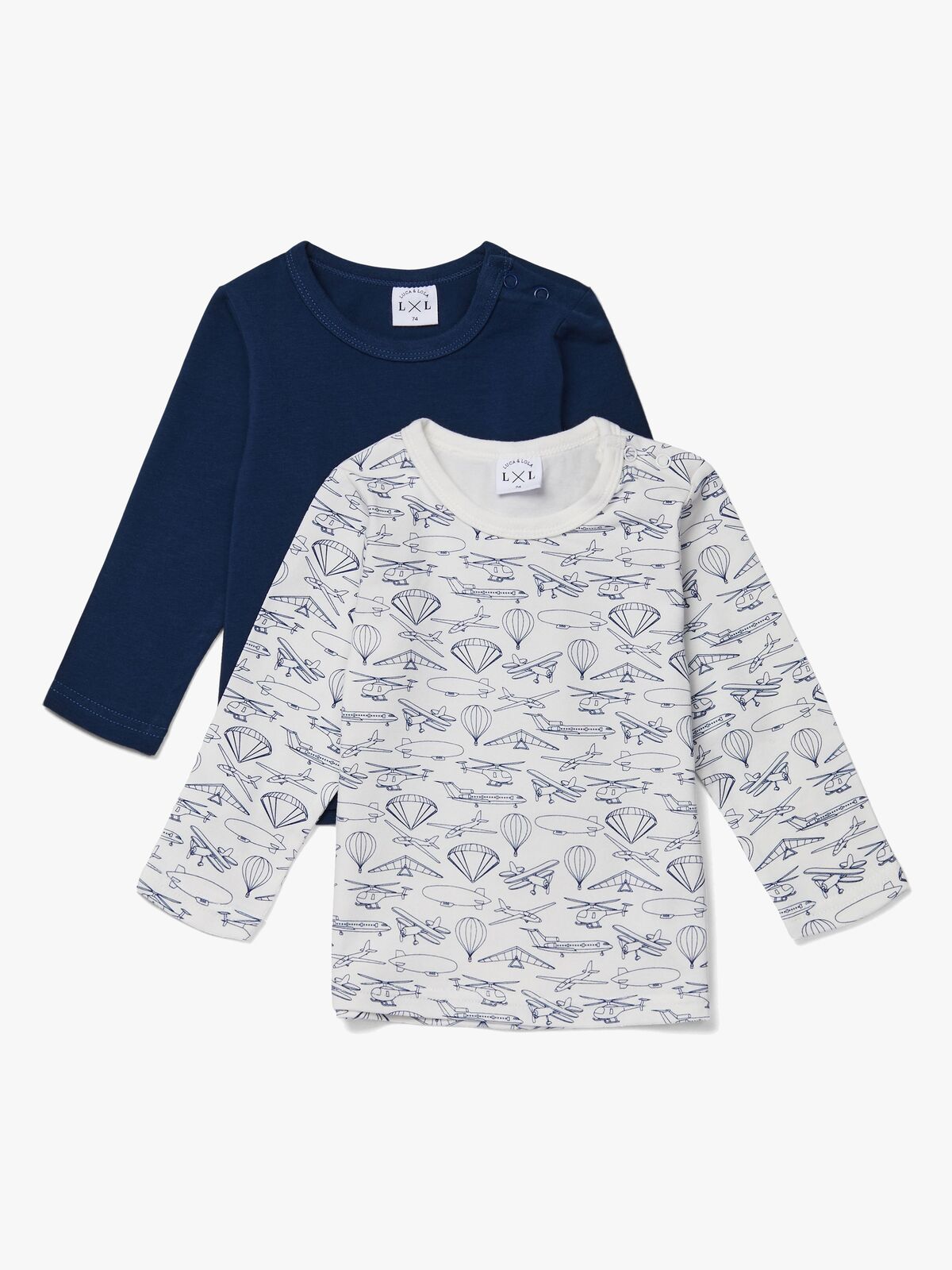 Luca & Lola Montay Langærmet T-Shirt 2-pak, White 