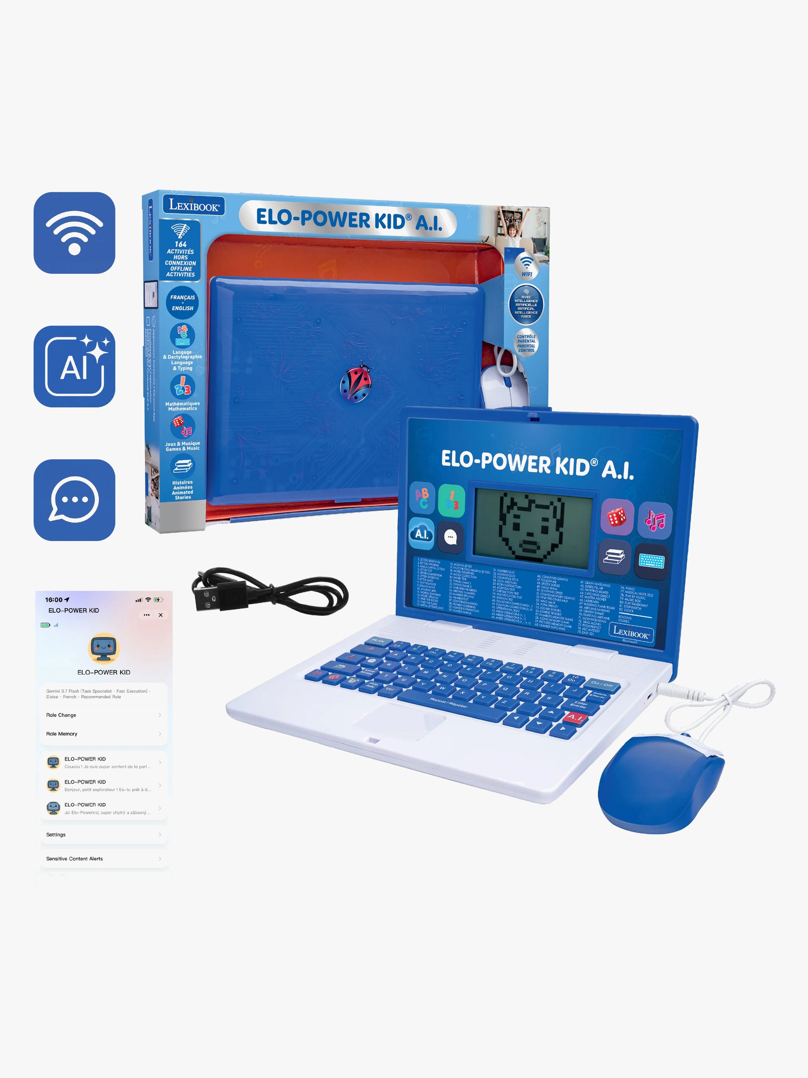 Lexibook Ai Laptop Elo-Power