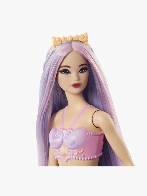 Barbie Dukke Havfrue med Farverig Hår, Lilla