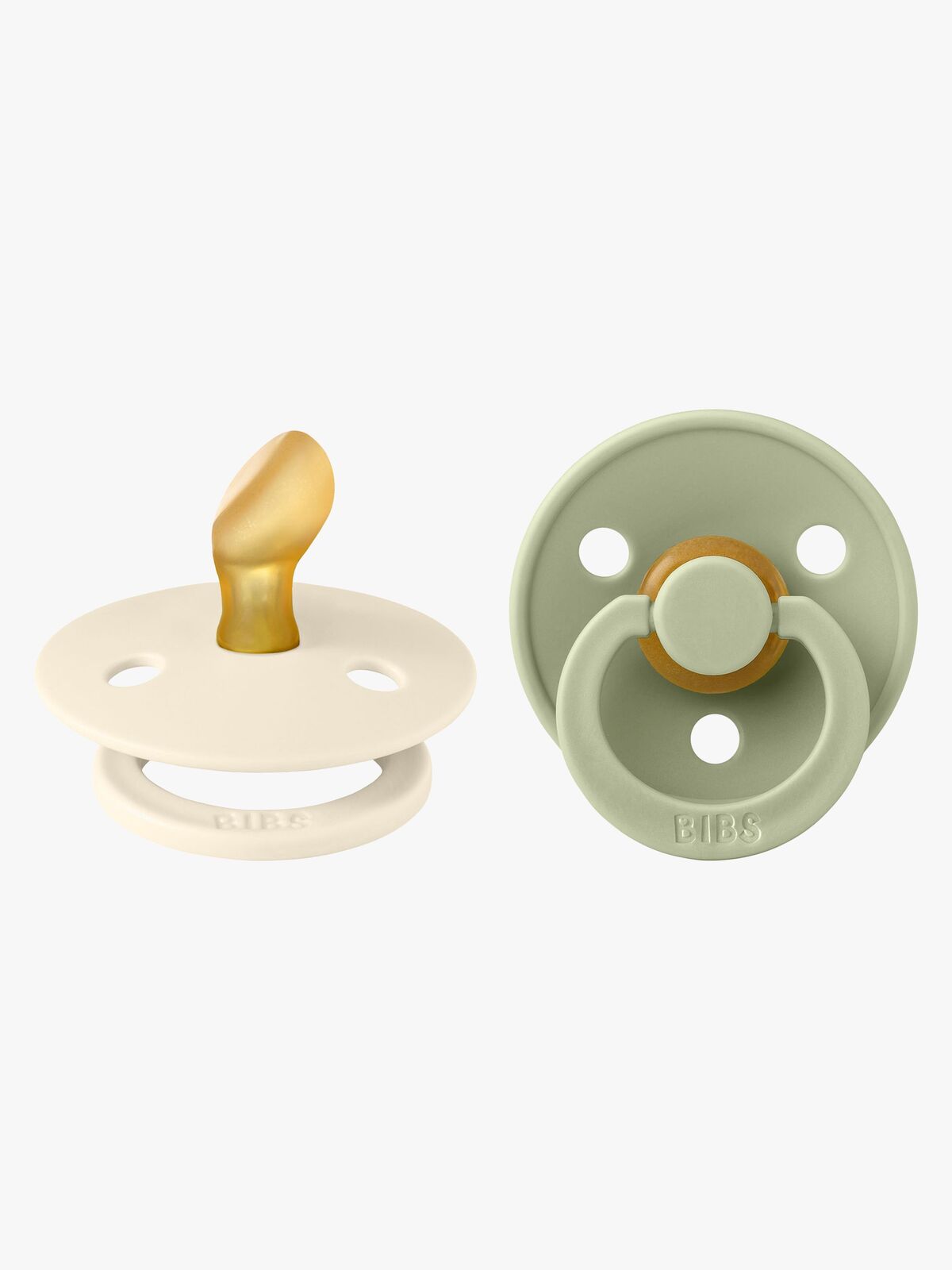 BIBS Colour Sutter 2-pak Latex Str. 1, Ivory/Sage