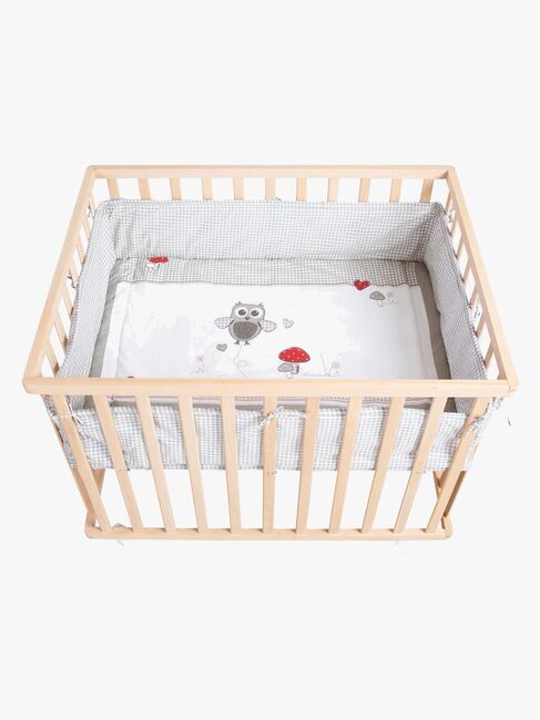 Roba Kravlegård med Hjul, Adam & Owl Wood