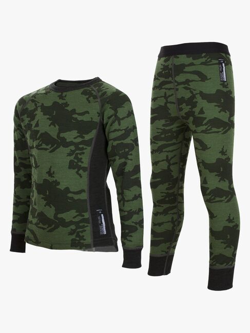 Lindberg Print Skiundertøj Merinould, Green