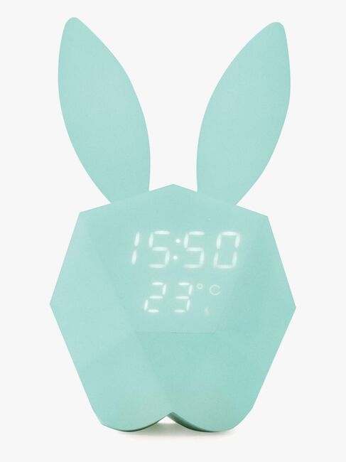 MOB Vækkeur med Natlampe Kanin, Lyseblå