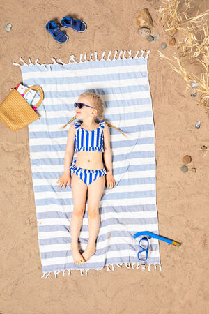 Petite Chérie Amalfi UV-Bikini UPF50+, Blue Stripe