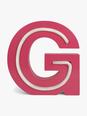 POPP Bogstavslampe G, Lyserød