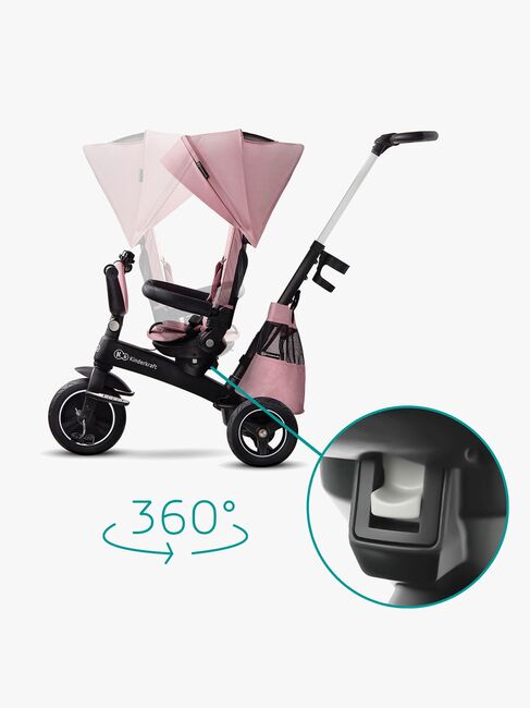 Kinderkraft Trehjulet Cykel Easytwist, Lyserød
