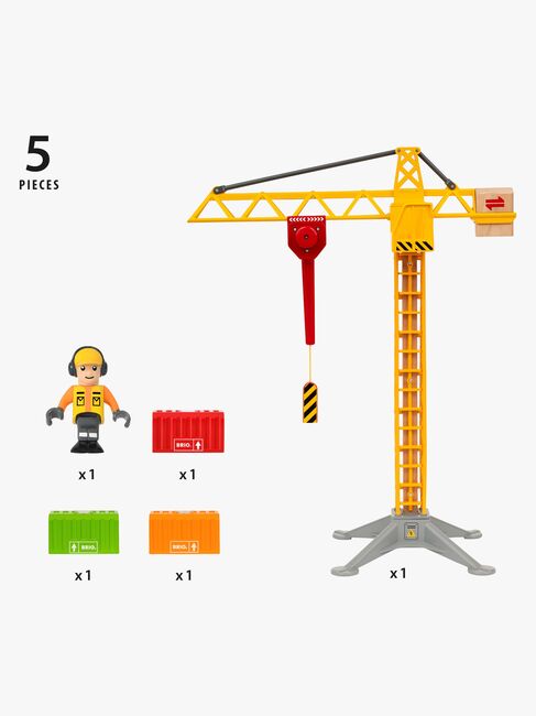BRIO 33835 Byggekran Med Lamper