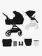 Kinderkraft YOXI 2-in-1 Duovogn, Pure Black