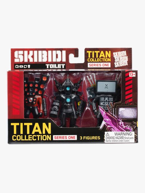 Skibidi Toilet Titan Collection Figursæt Series 1, 3-pak