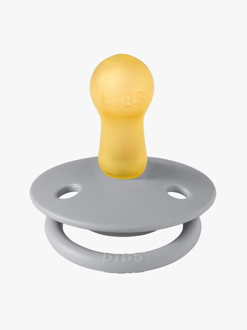 BIBS Sut De Lux 2-pak Silicone, Cloud/Steel Blue