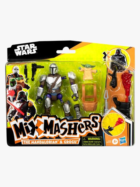 Star Wars Mixmashers Figur Mando And Grogu Deluxe