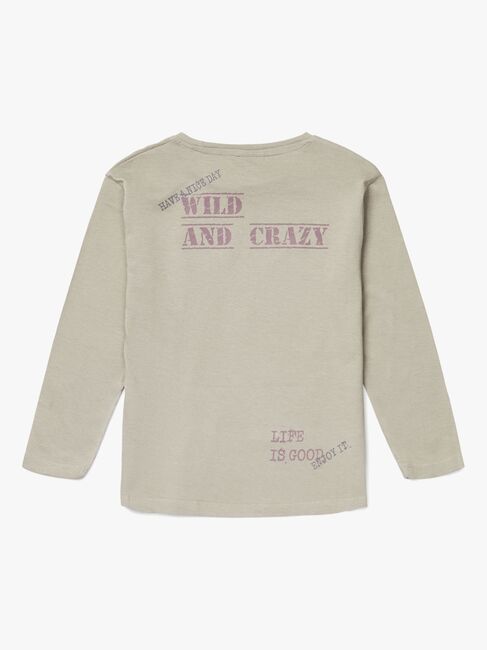 Luca & Lola Piero Langærmet T-Shirt, Khaki