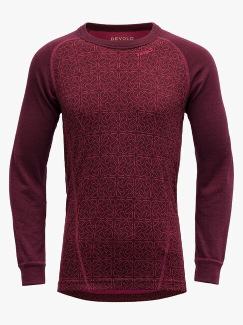 Devold DUO ACTIVE Skiundertrøje Merinould JR, Port