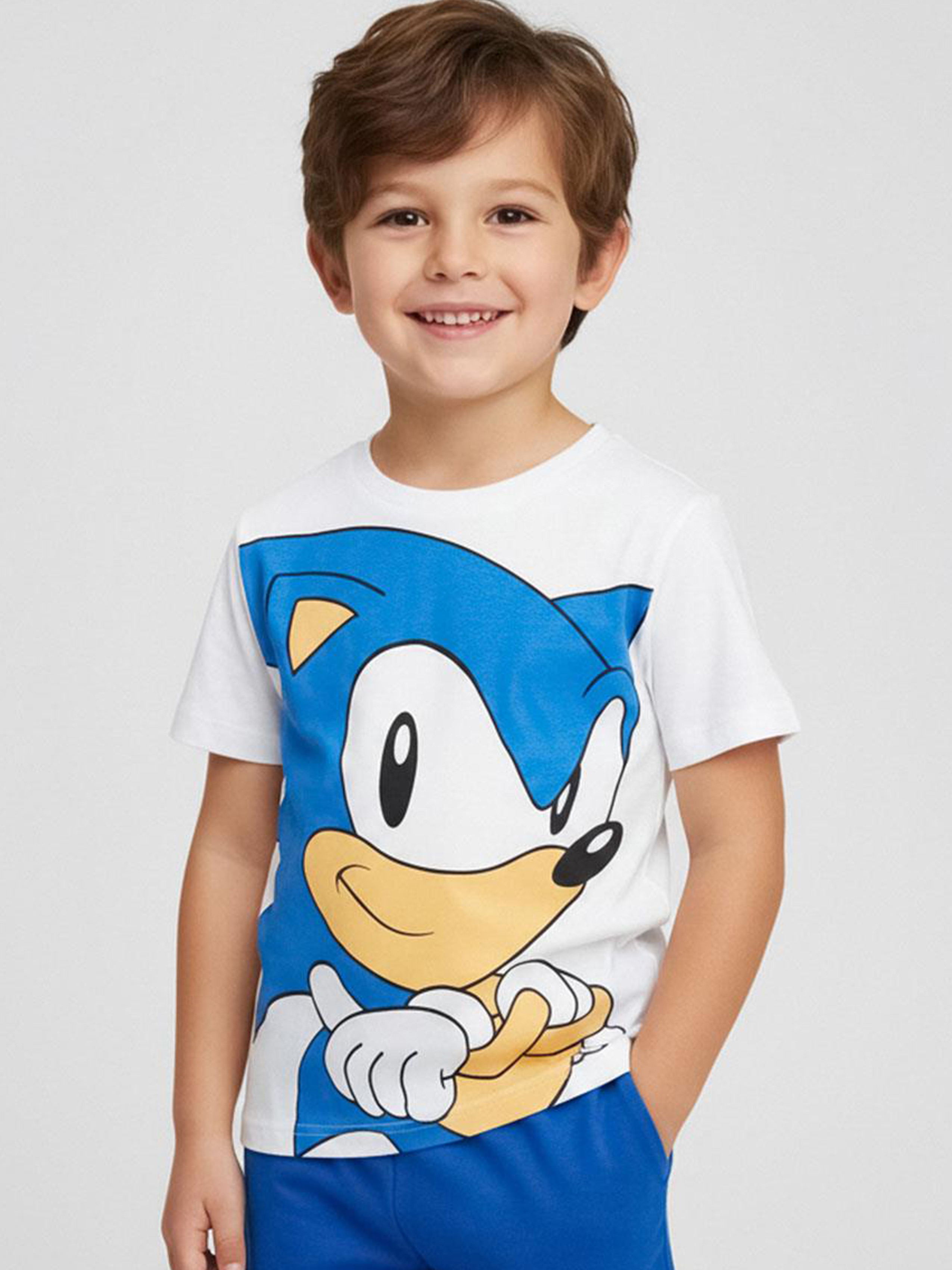 Sonic Pyjamas, Hvid, 128-134