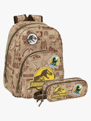 Jurassic World Rygsæk 9L & Penalhus, Sand
