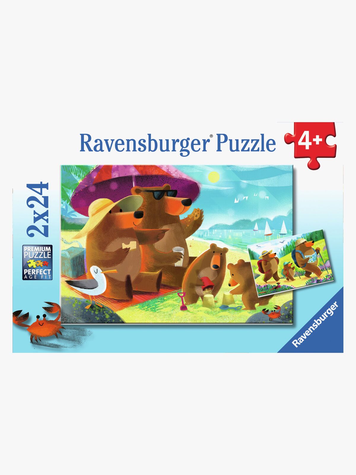 Ravensburger Bjørnefamilien Puslespil 2x24 Brikker