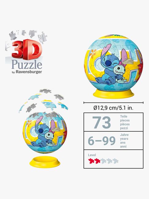 Ravensburger Disney Stitch 3D-puslespil 72 Brikker